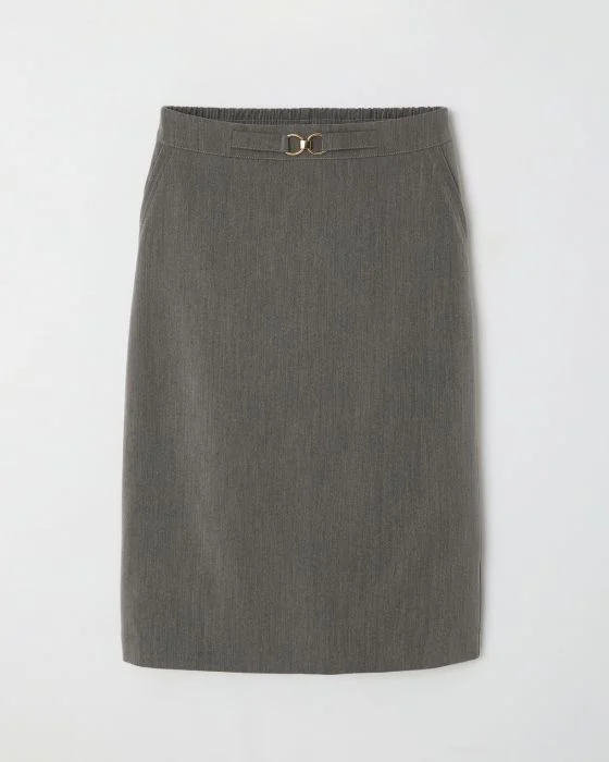 Jupe droite boucle fantaisie