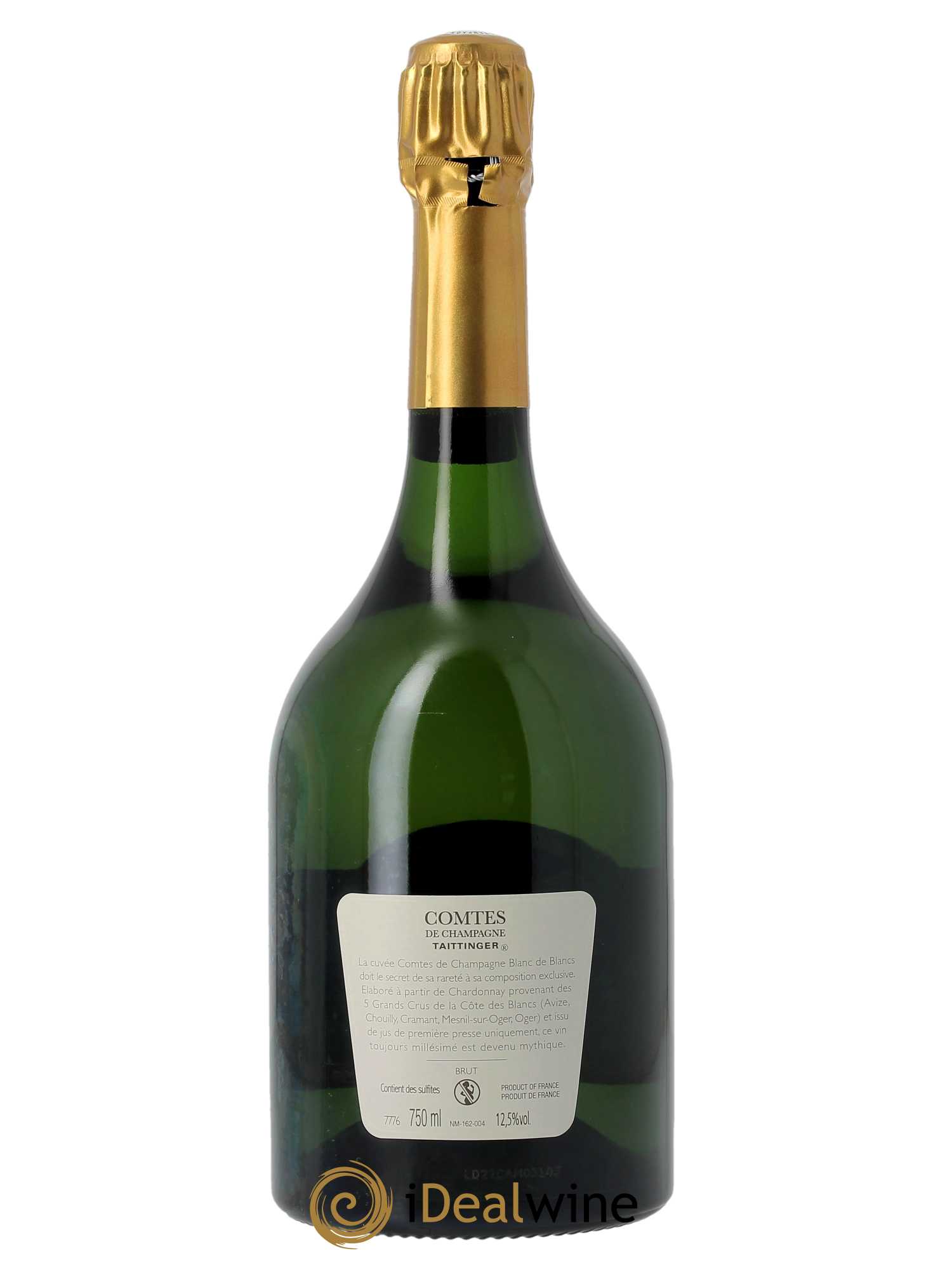 Comtes de Champagne Taittinger  2012 - Lot de 1 Bouteille