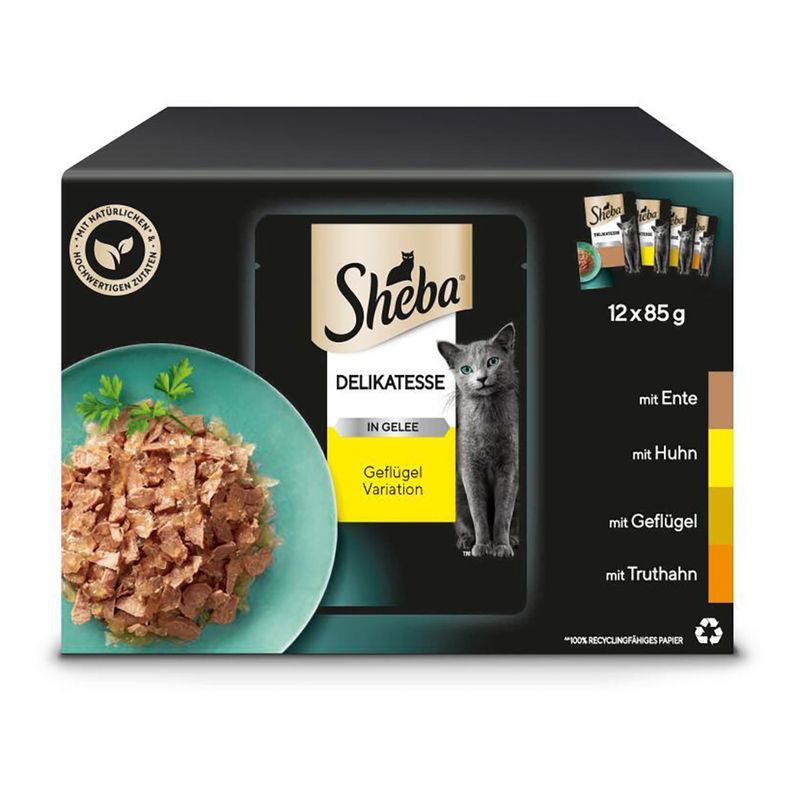 Sparpaket Sheba Varietäten Frischebeutel 96 x 85 g