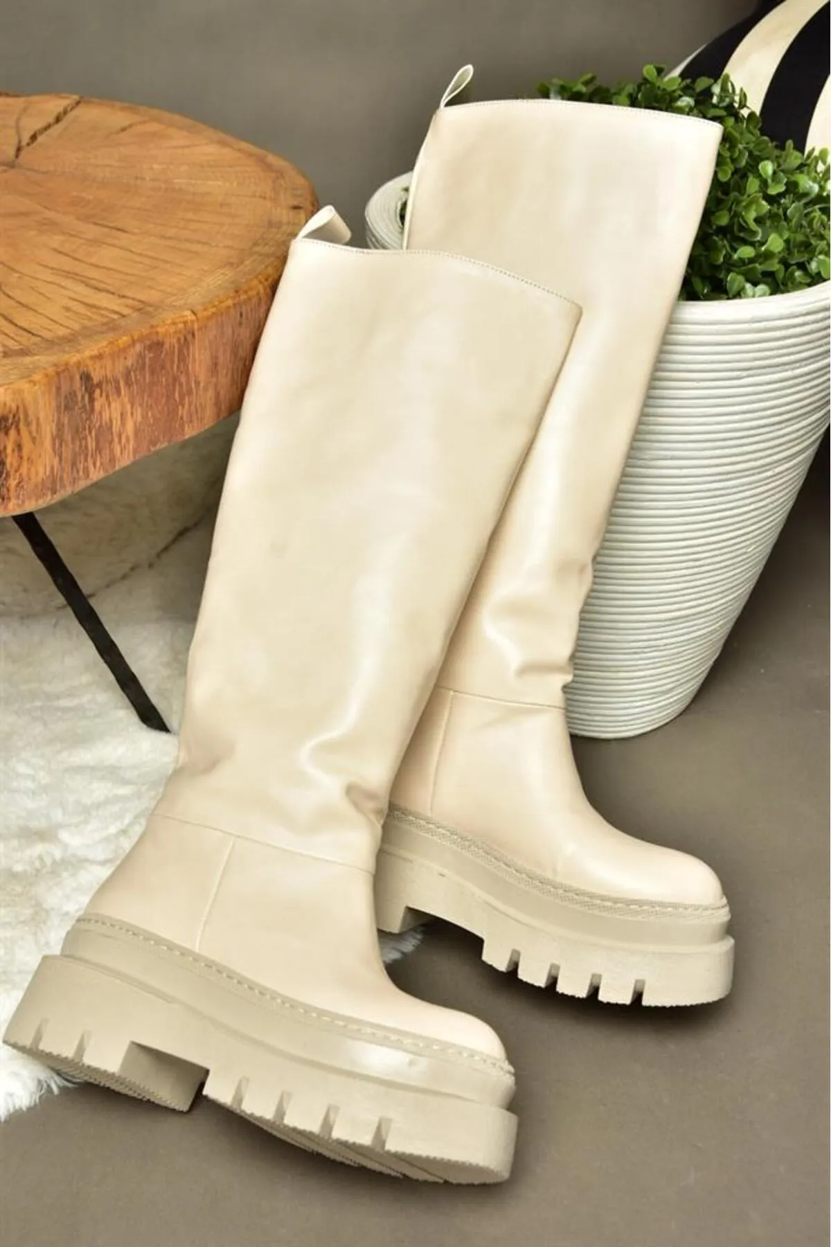 Fox Shoes  R726947009 Damenstiefel mit dicken Sohlen