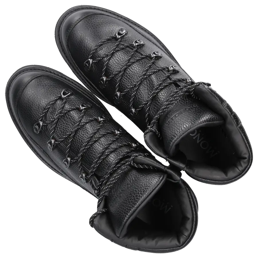 Moncler - Schnürboots PEKA TREK Kalbsleder - schwarz