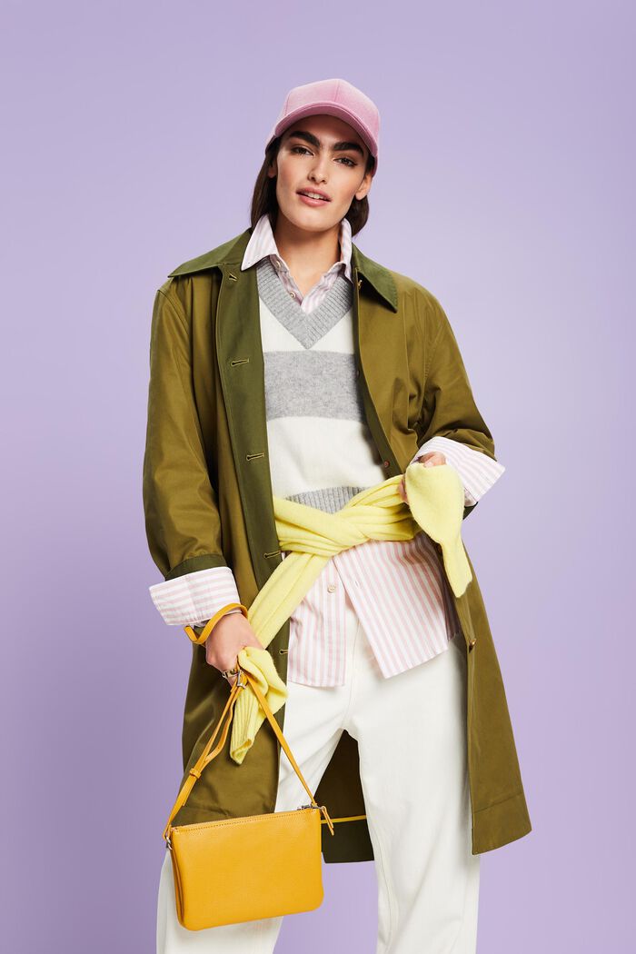 Trenchcoat aus Bio-Baumwolle mit Gürtel