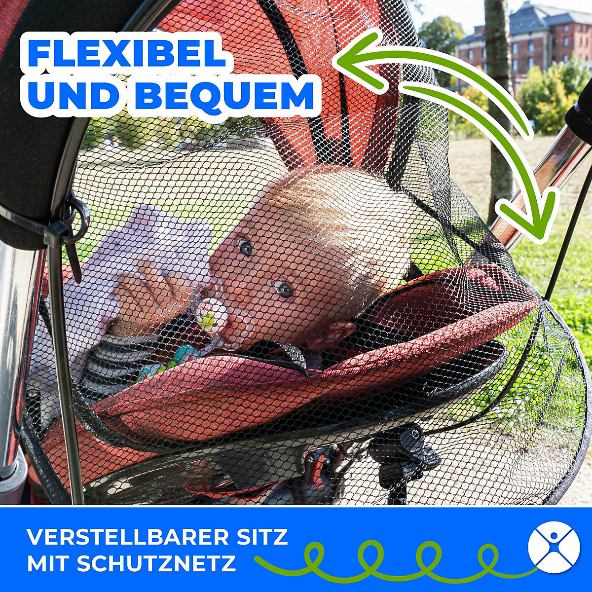 Kinderwagen Buggy Dreirad KSF12 Schieber - 7in1 Kinderdreirad mit Schubstange & Buggy