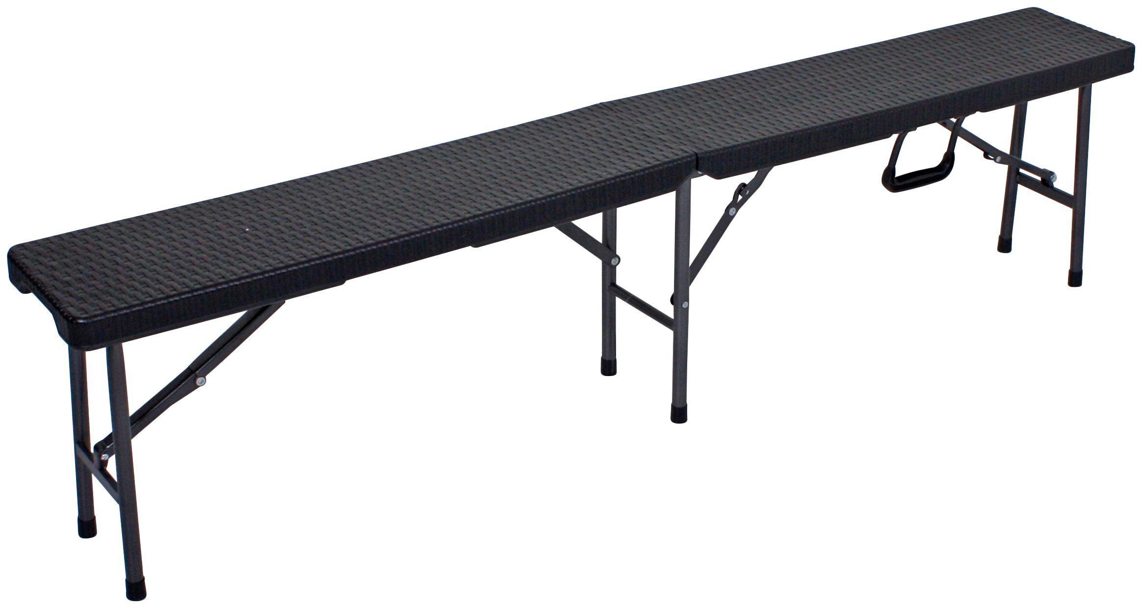 möbelando Bierzeltgarnitur Ventana, (BxHxT: 180x73x75 cm), in schwarz