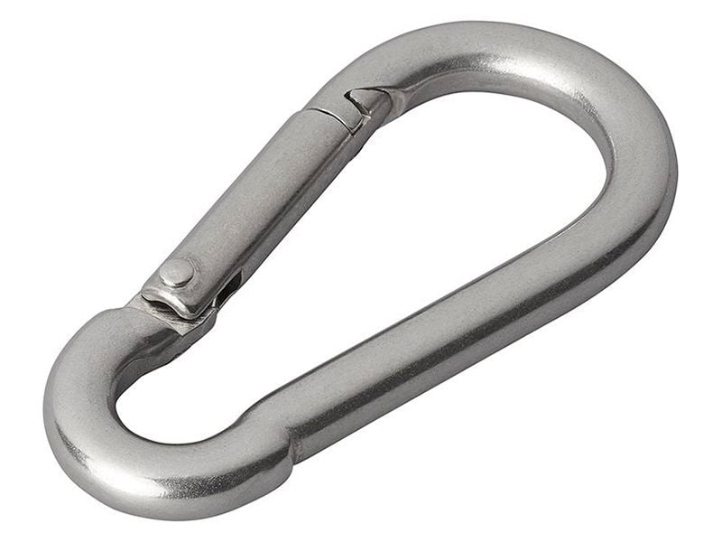 ProPlus Edelstahl Karabinerhaken 80 mm
