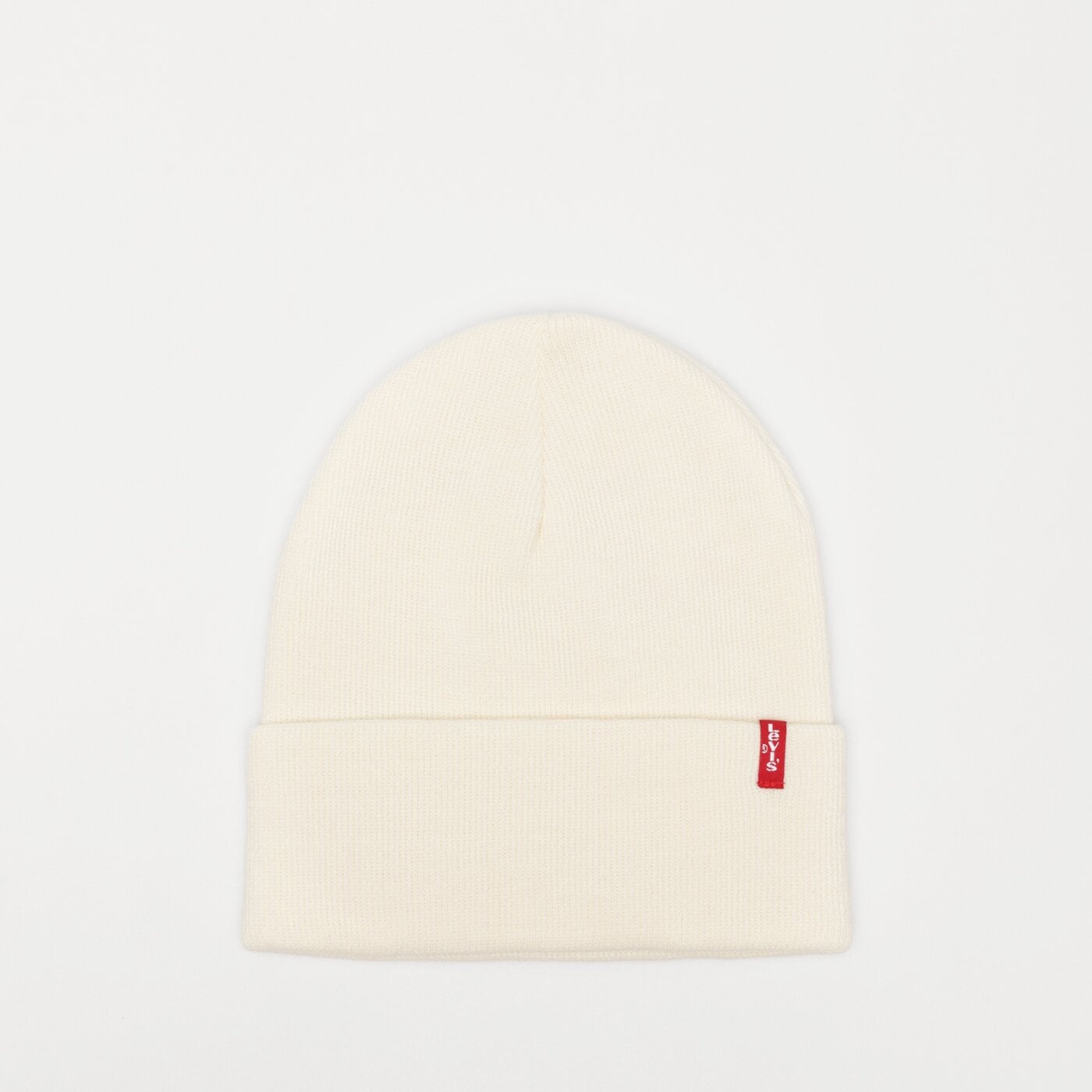 LEVI'S MÜTZE SLOUCHY RED TAB BEANIE Weiß