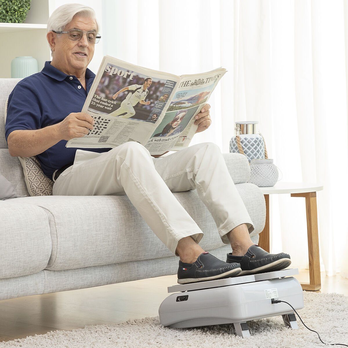 InnovaGoods Multitrainer Fitness Crosstrainer Stepper Beintrainer, zum Gehen im Sitzen