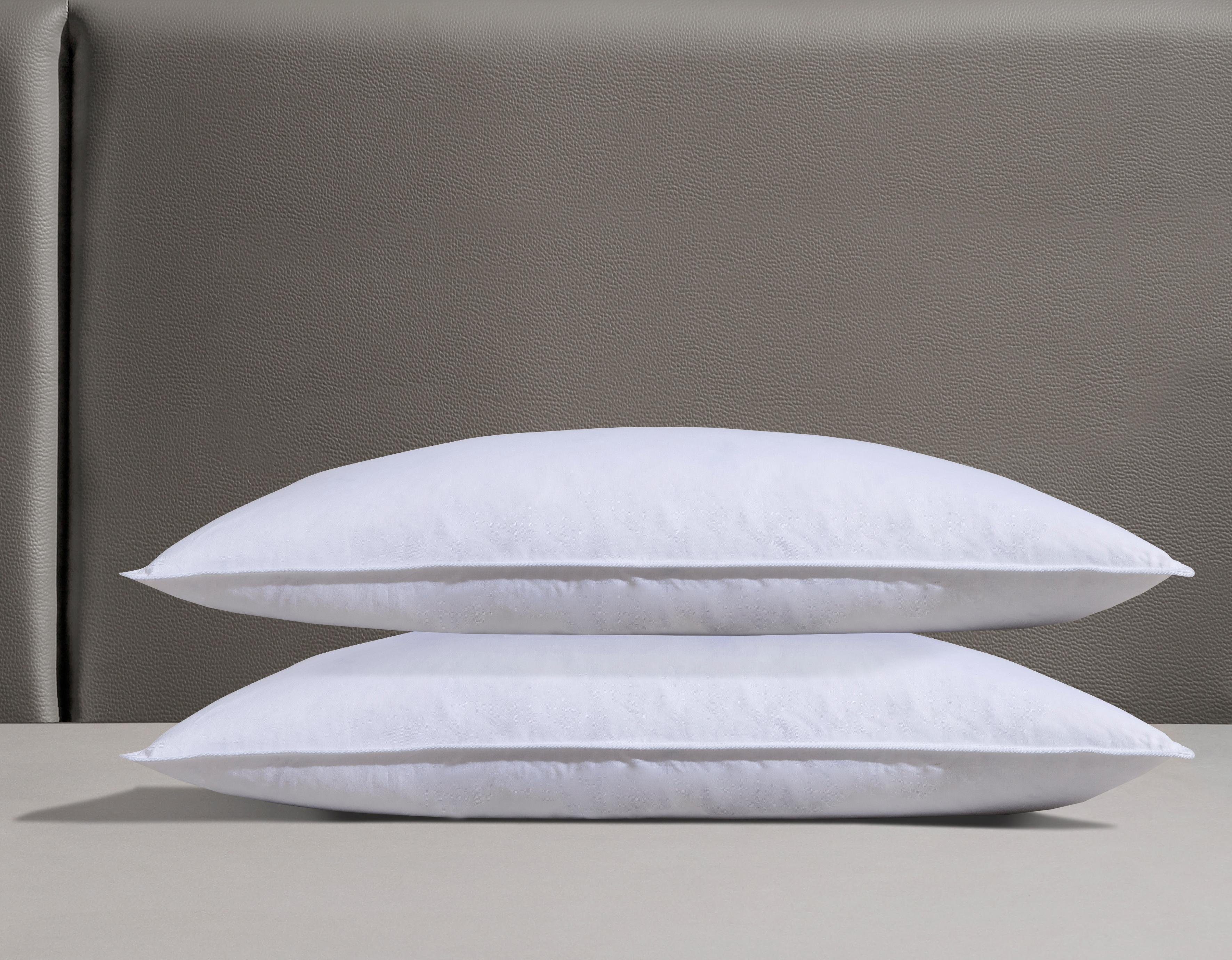 Federkissen Kopfkissen-Set Laram, Kissen mit Daunenanteil, in 40x80 oder 80x80 cm, RIBECO, Füllung: 90% Federn, 10% Daunen, 2-tlg.