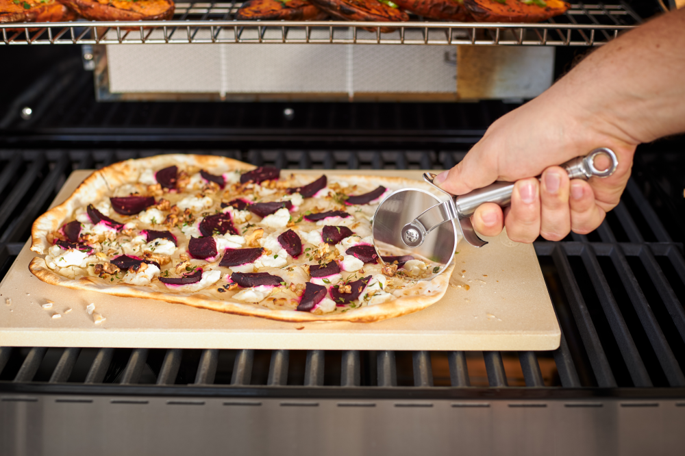 Pizzastein rechteckig creme