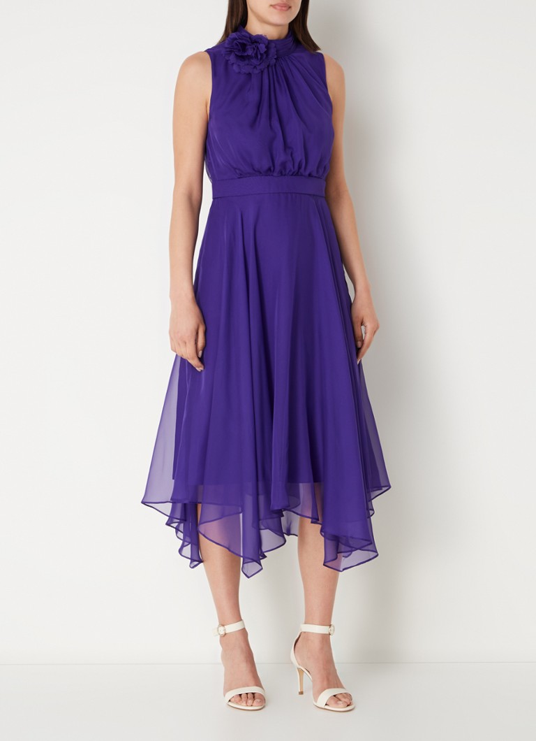 Vestido midi Lucinda de Phase Eight con detalles plisados