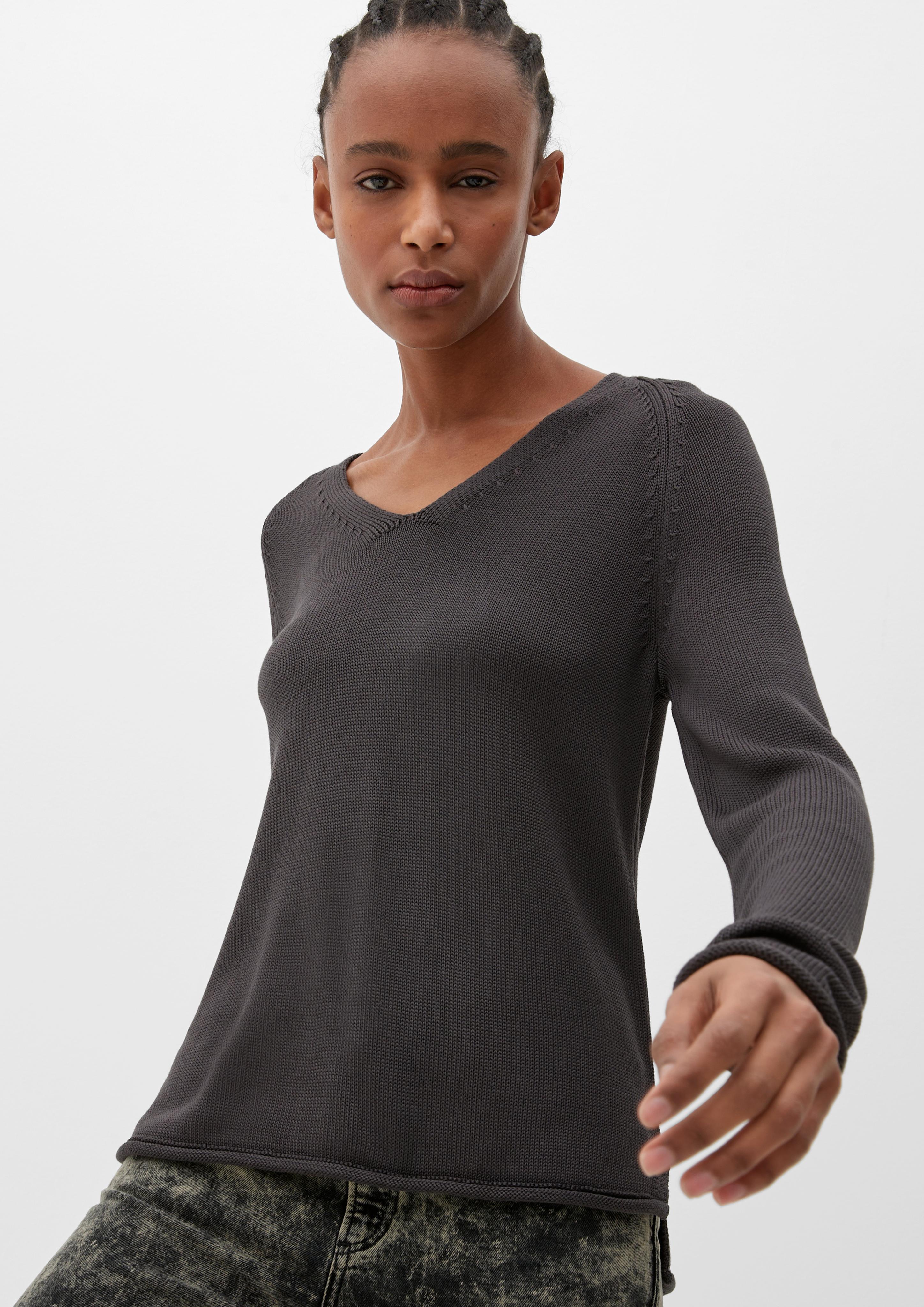 Strickpullover mit V-Ausschnitt  2127869-9858
