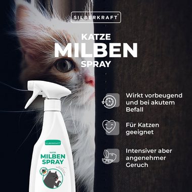 Silberkraft Insektenspray Milbenspray für Katzen, 500 ml, 1-St.