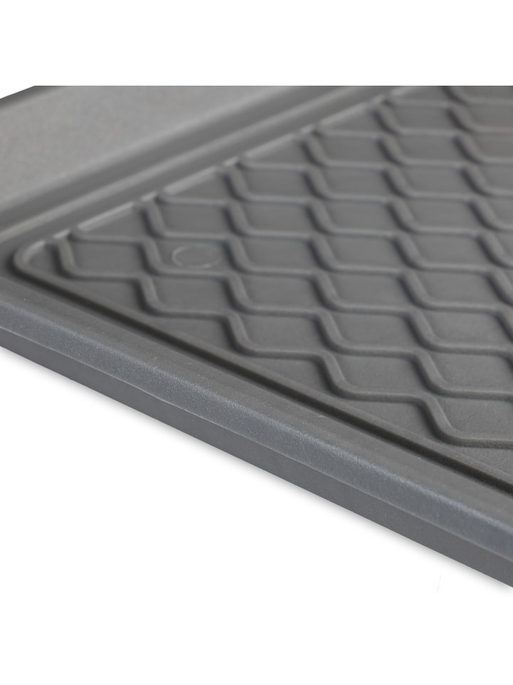 relaxdays 3 x Schuhabtropfschale in Grau - (B)60 x (H)3 x (T)40 cm günstig kaufen onesize