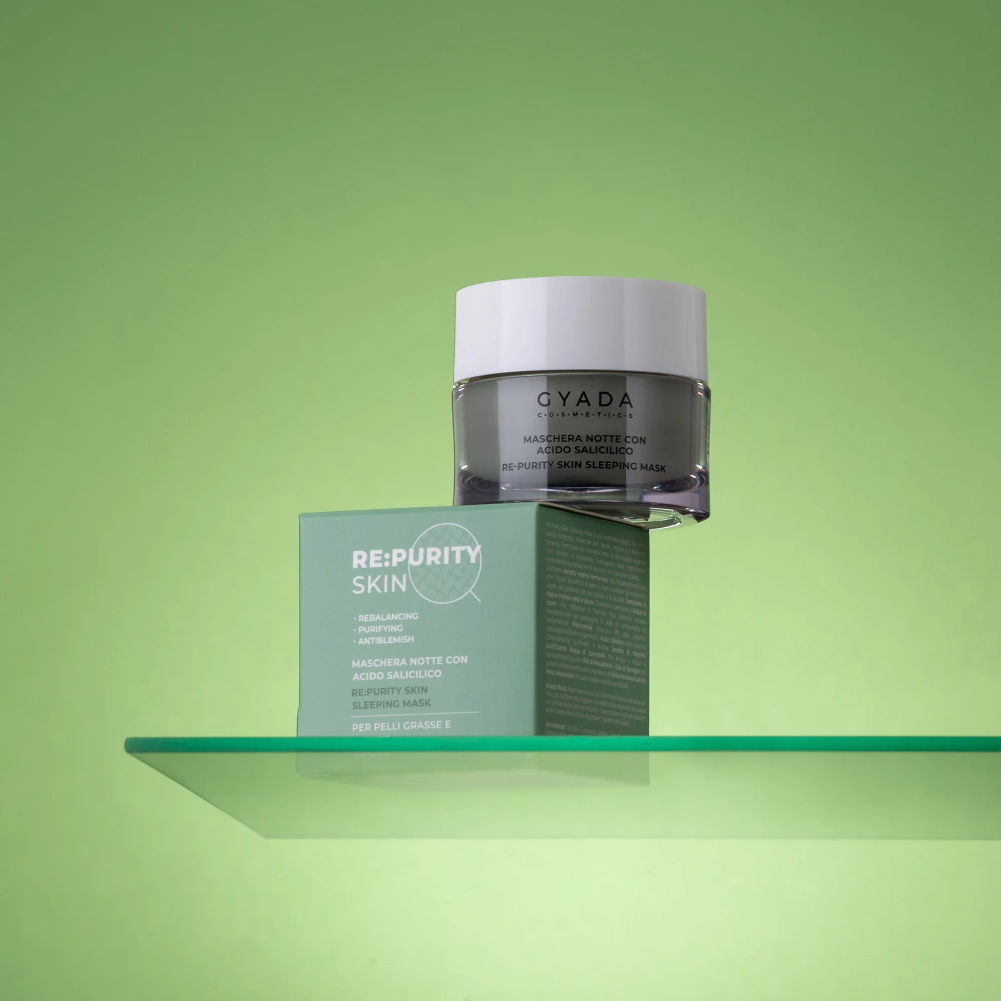 Re:Purity Skin Sleeping Mask - Maschera Notte con Acido Salicilico - Maschera Purificante viso, Tratt. viso notte antimperfezioni