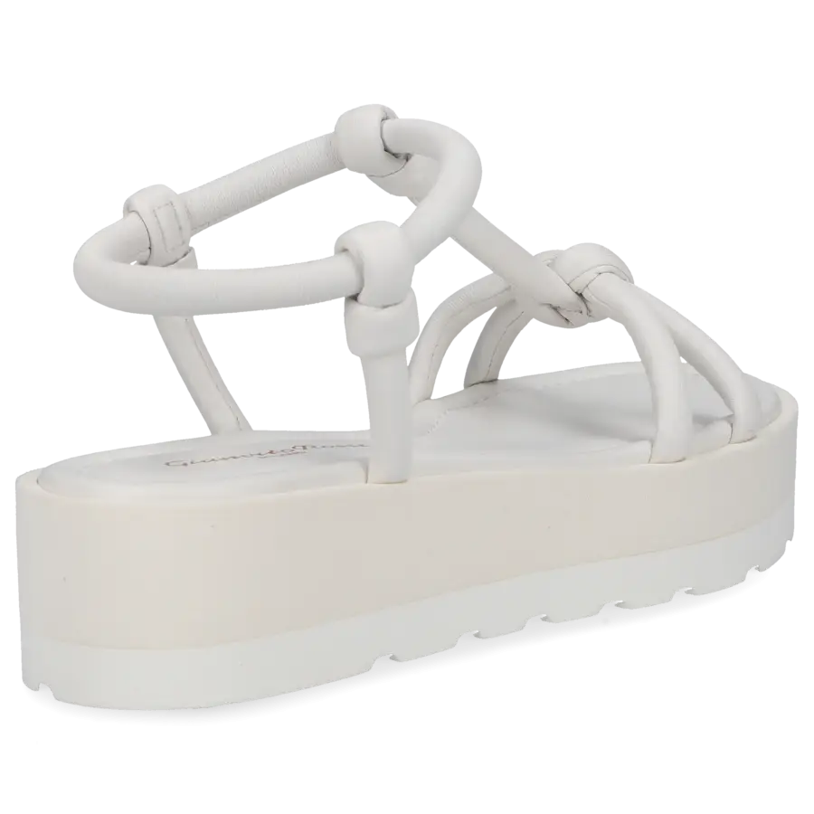Gianvito Rossi - Plateausandalen MARINE Nappaleder - weiß