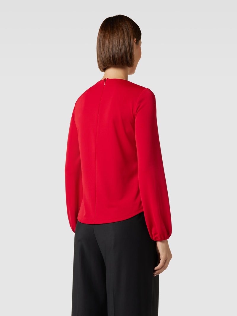 Blusenshirt mit Label-Ketten-Detail Modell 'AZTELLA' in rot