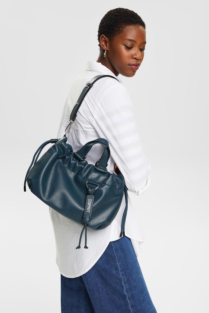 Große Tote Bag in Lederoptik