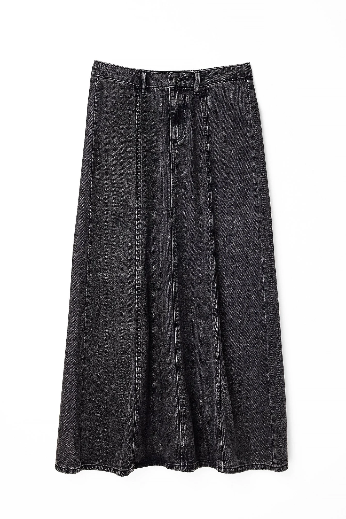 Weiter Jeans-Maxirock