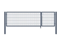 Home Deluxe Doppelflügel Gartentor ADITUS grün - 80 x 350 cm
