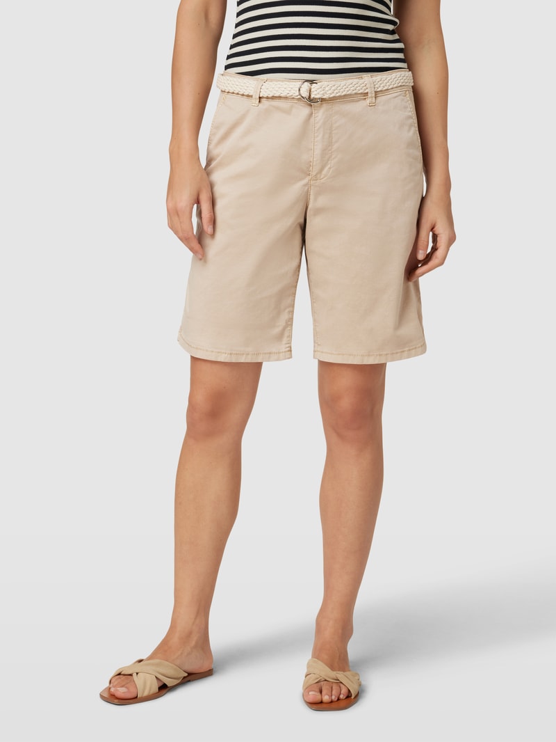 Bermudas mit seitlichen Eingrifftaschen Modell 'CHINO' in beige