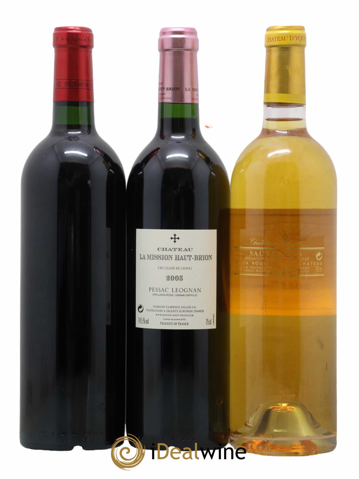 Caisse Collection Duclot 2005 Lafite Rothschild Mission Haut-Brion Haut-Brion Yquem Pétrus Cheval Blanc Mouton Rothschild La Tour Margaux 2005 - Lot de 9 Bouteilles