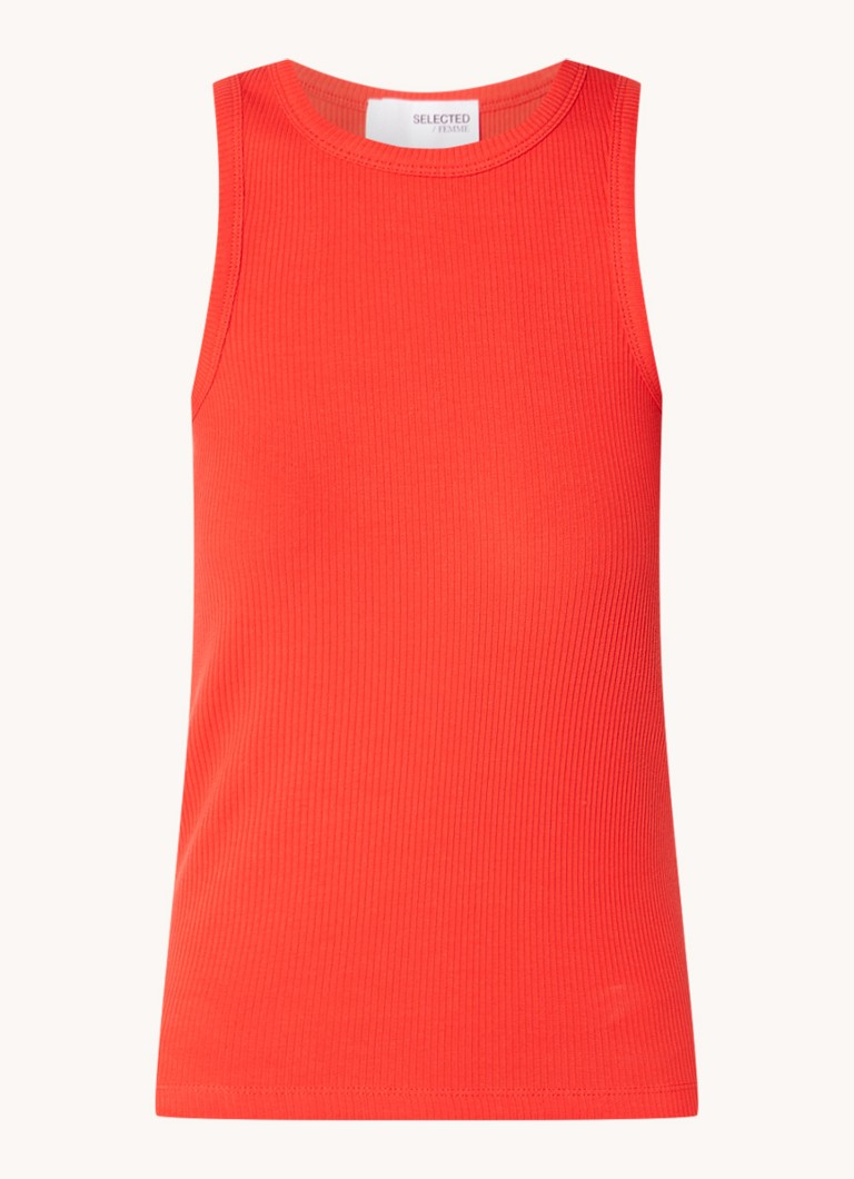 Selected Femme Anna tank top made of organic cotton
