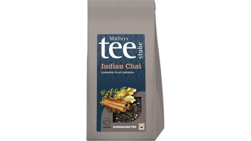 Müllers Teestube Schwarzer Tee Lose Indian Chai 200 g