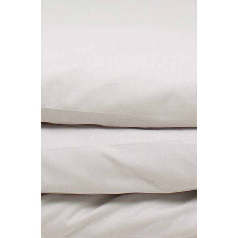 Housse de couette unie en Coton Bio pour lit 1 personne