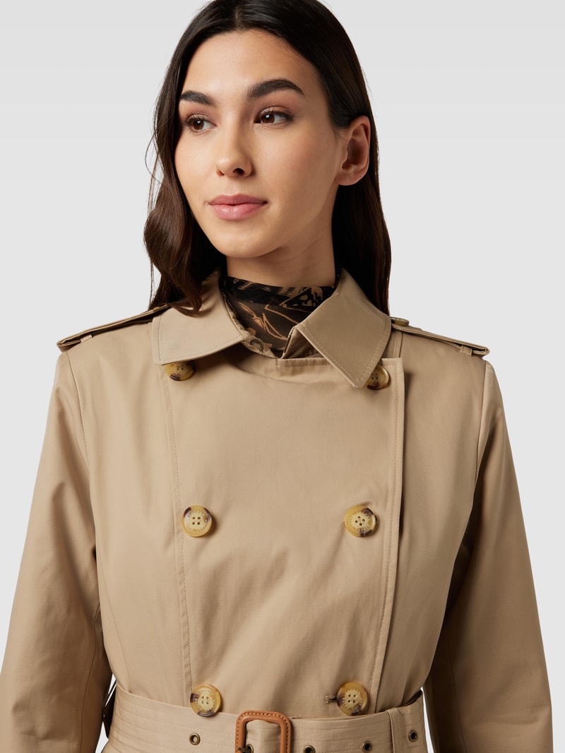 Trenchcoat mit Taillengürtel in camel