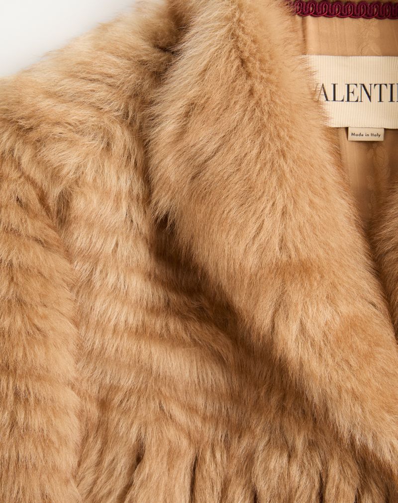 Shearling-frakke