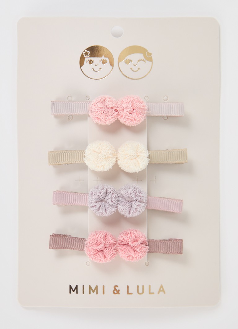 Set di 4 mini fermagli per capelli in tulle di Mimi & Lula