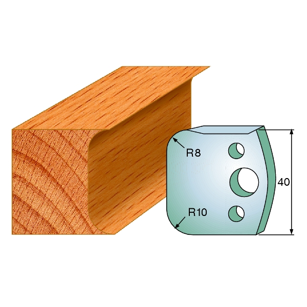 CMT 691.003 Par de lâminas de balcão, altura 40 mm, número 3