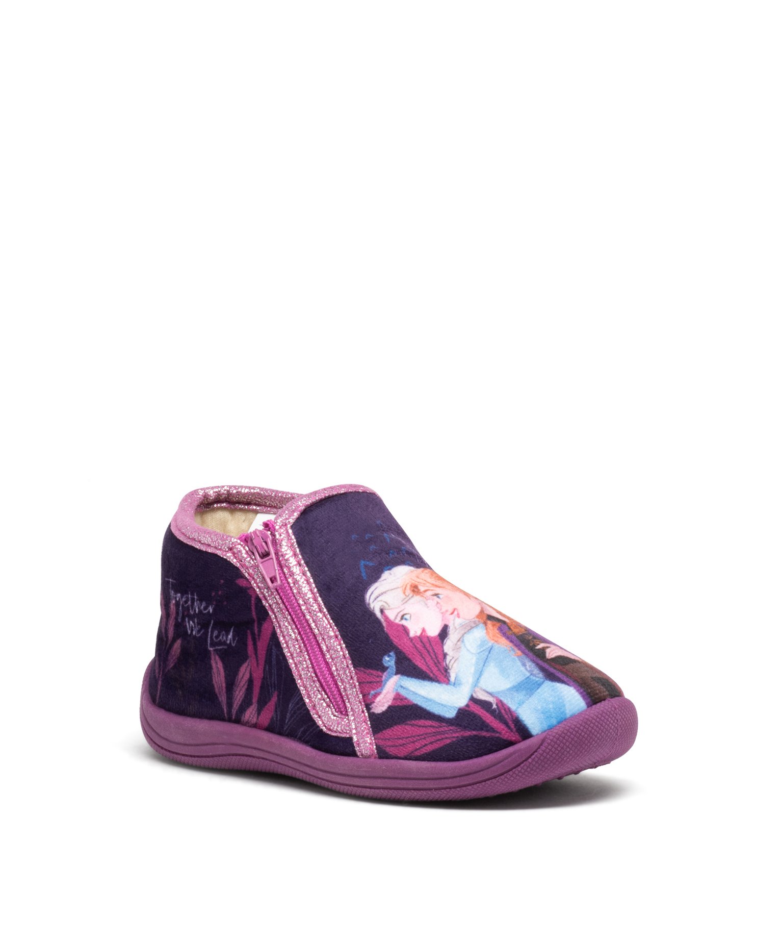 Chaussons fille bottillons à zip La Reine des Neiges - DS violet | GEMO
