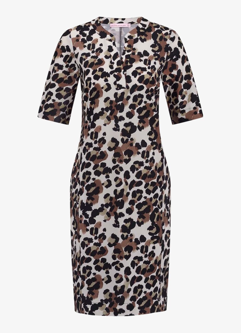 Mini tunika-haljina Studio Anneloes Simplicity s leopard printom