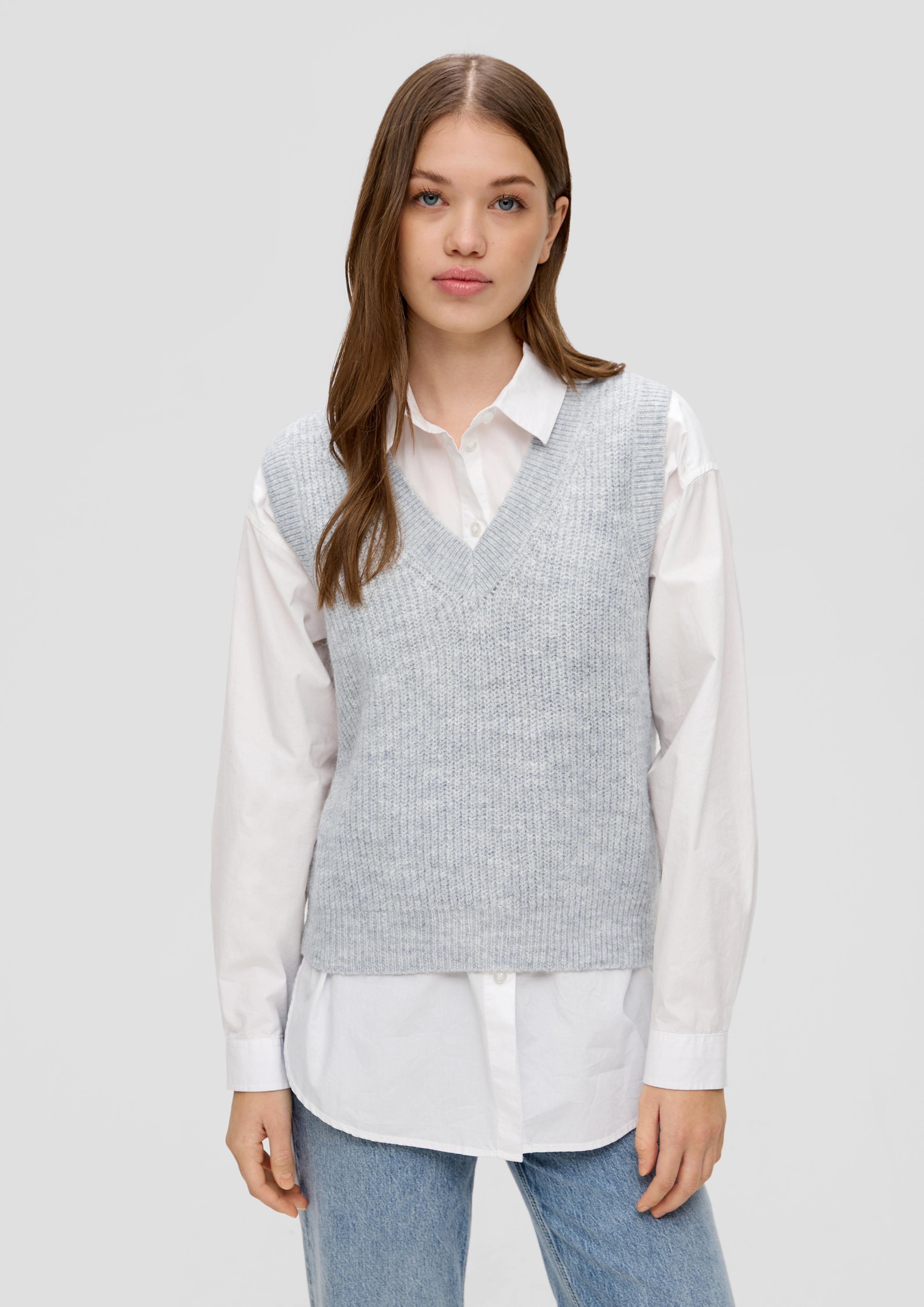 Strickpullunder mit V-Neck  2144093-9400
