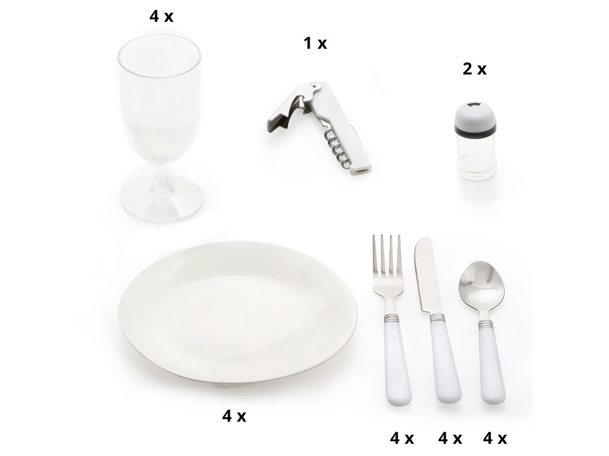 Dutch Mountains 2-Personen 12-teiliger Picknickkorb