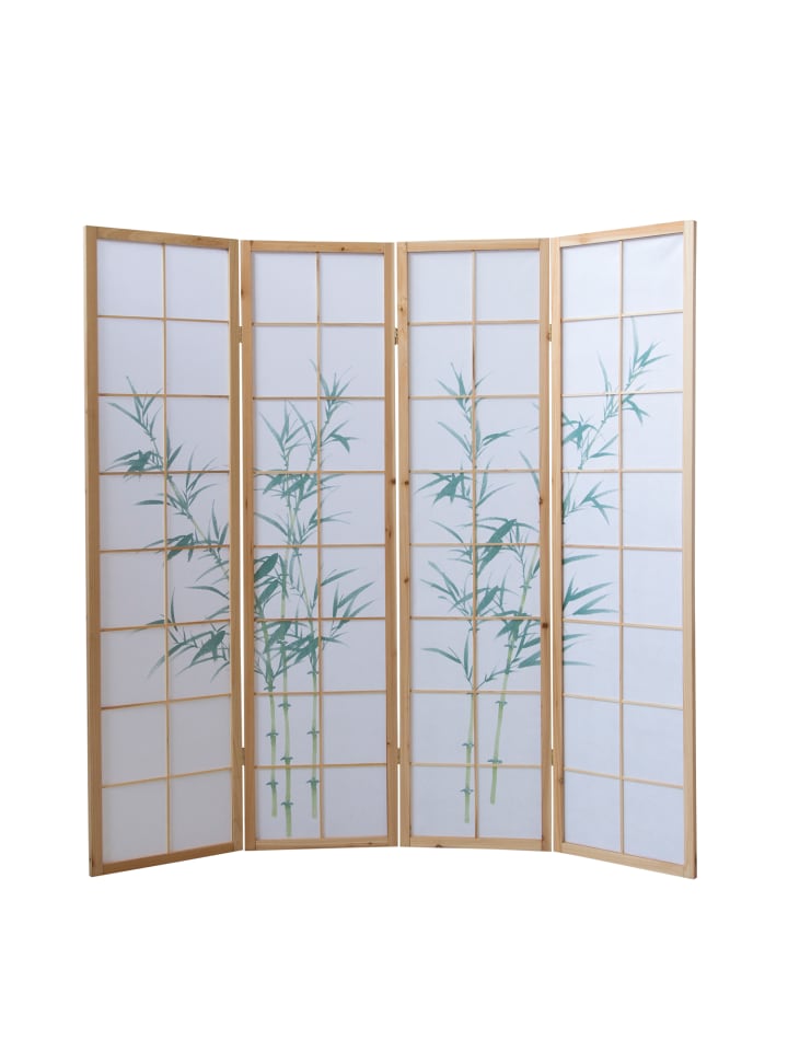Homestyle4u 4-tlg. Paravent in Braun 176x175 günstig kaufen onesize