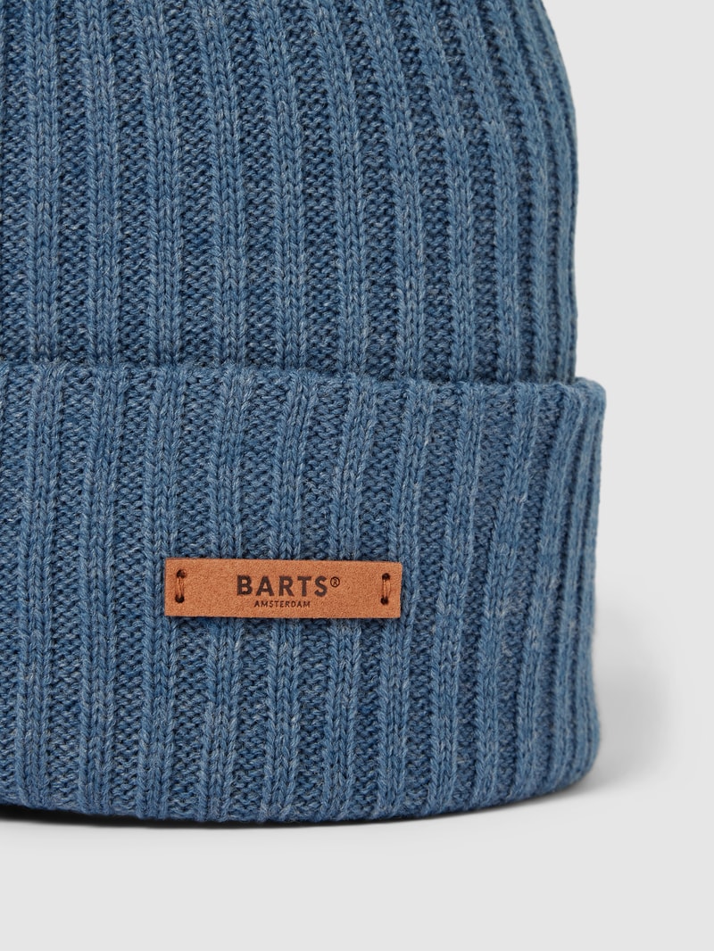 Mütze mit Logo-Applikation Modell 'WILBERT' in blau