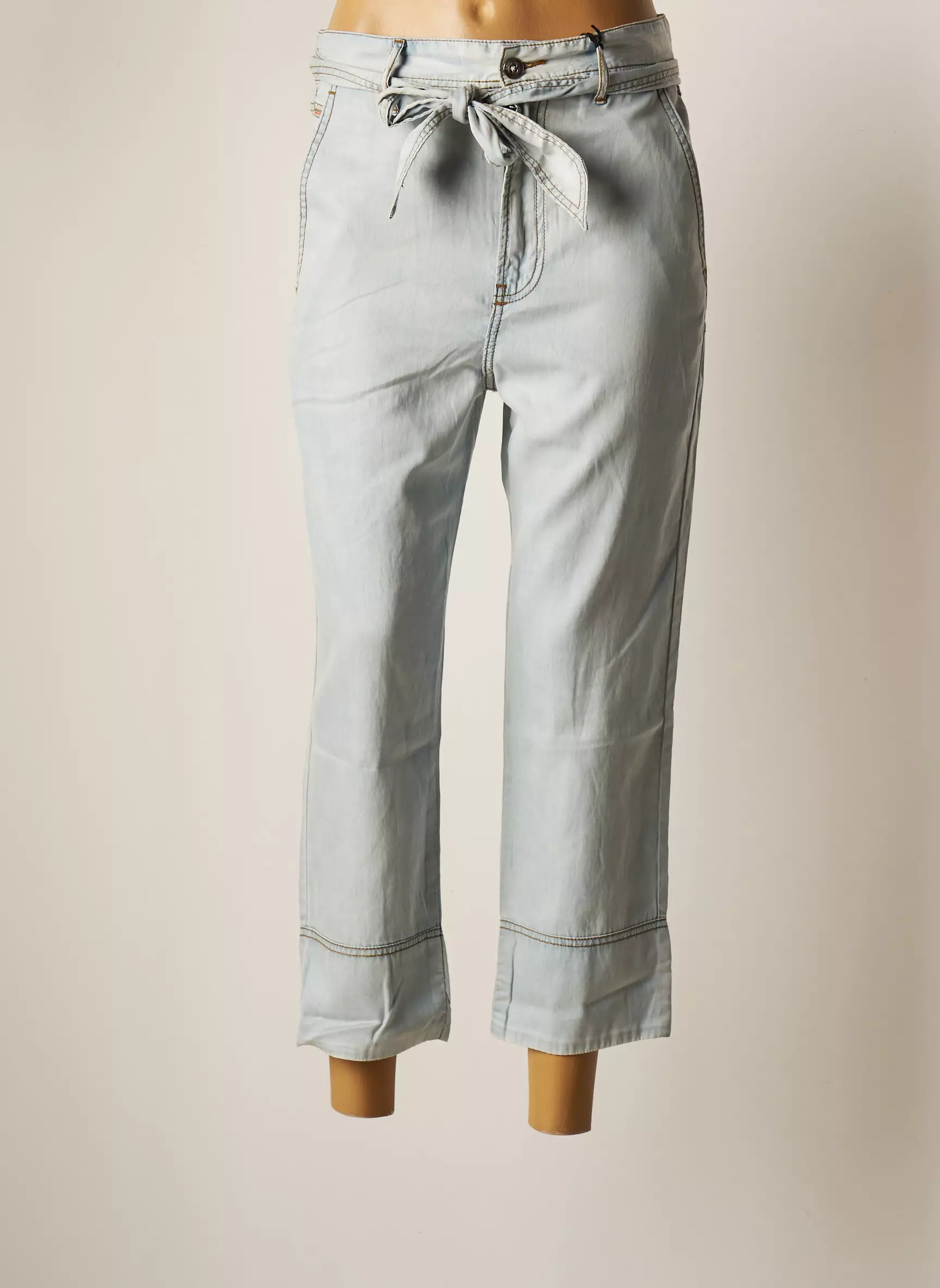 Diesel Pantalon7 8 Femme couleur bleu