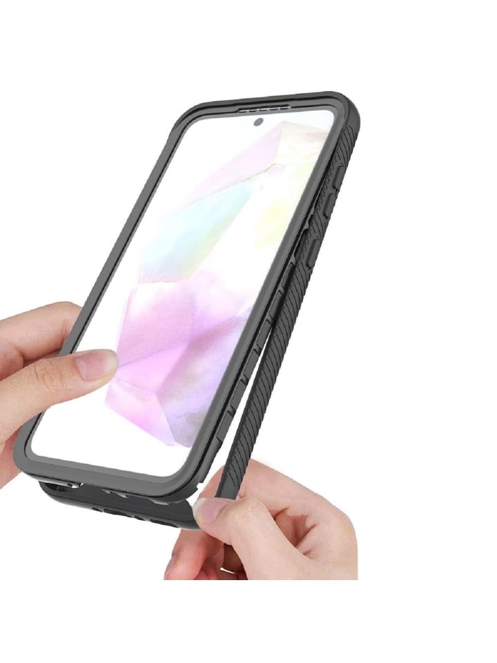 TechProtect Tech-Protect Defense Case 360 Grad Rundumschutz Handyhülle vorne in Schwarz günstig kaufen S