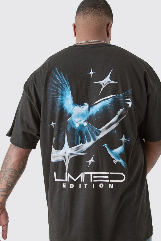 Plus Oversize T-Shirt mit Print