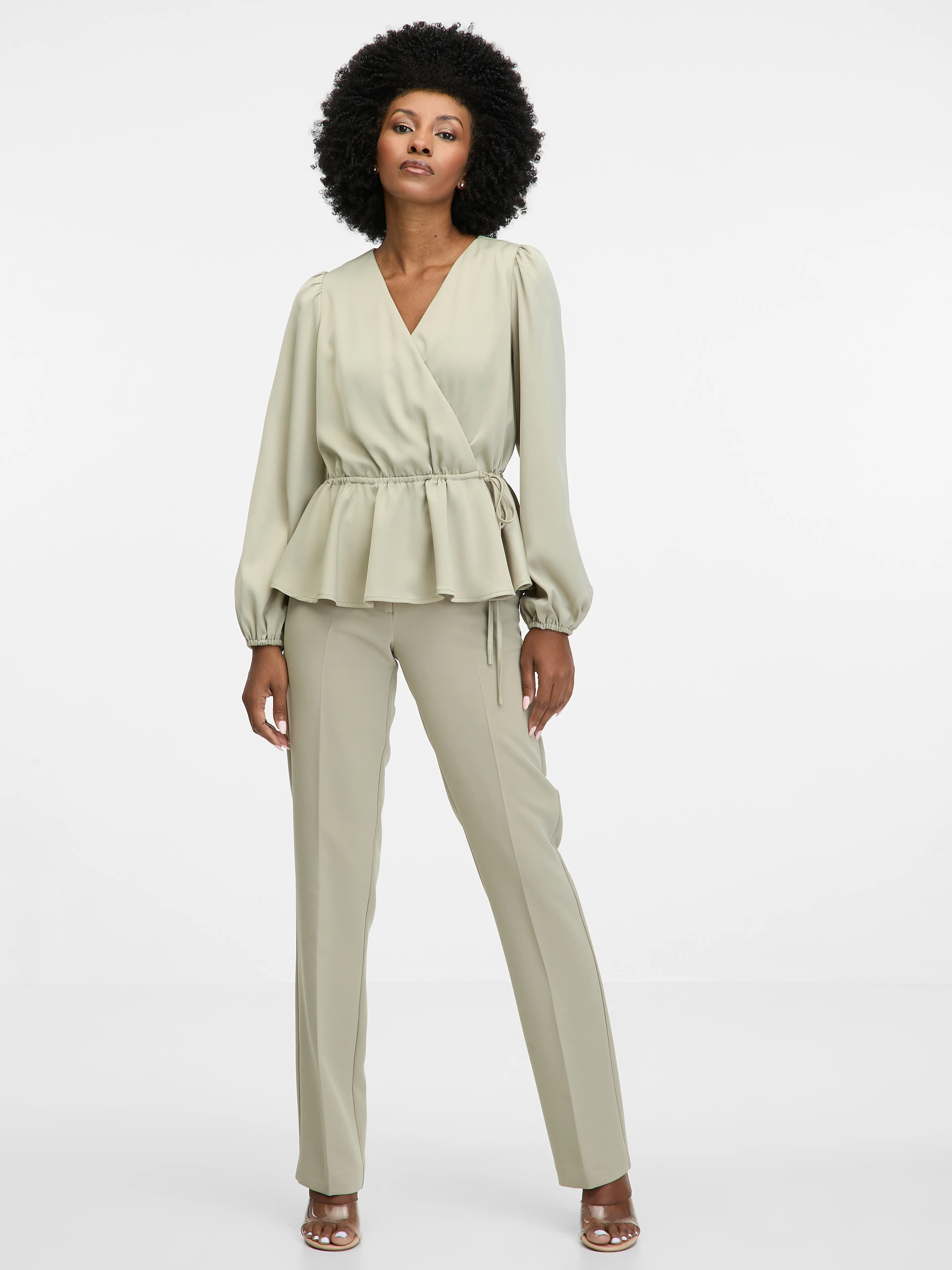 Khaki Damen-Bluse ORSAY