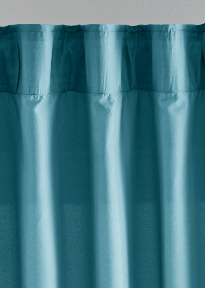 Microfaser Vorhang mit recyceltem Polyester (2er Pack)