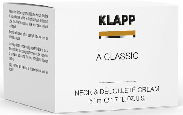 KLAPP Skin Care Science A Classic Neck & Décolleté Cream Dekolletécreme