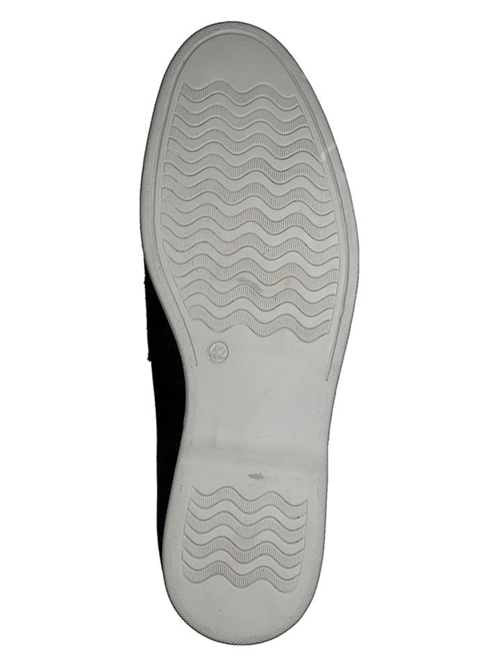 s.Oliver Leder-Slipper in Dunkelblau günstig kaufen