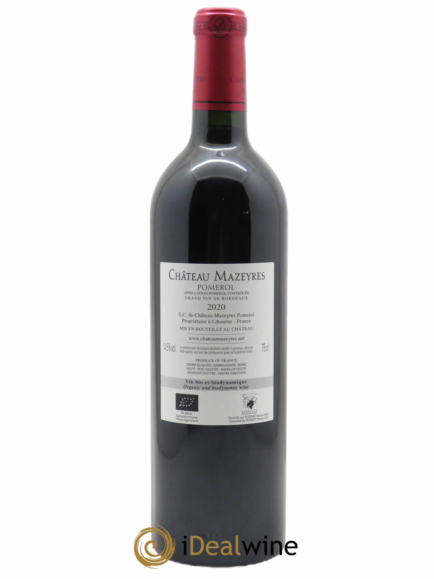 Château Mazeyres  2020 - Lot de 1 Bouteille