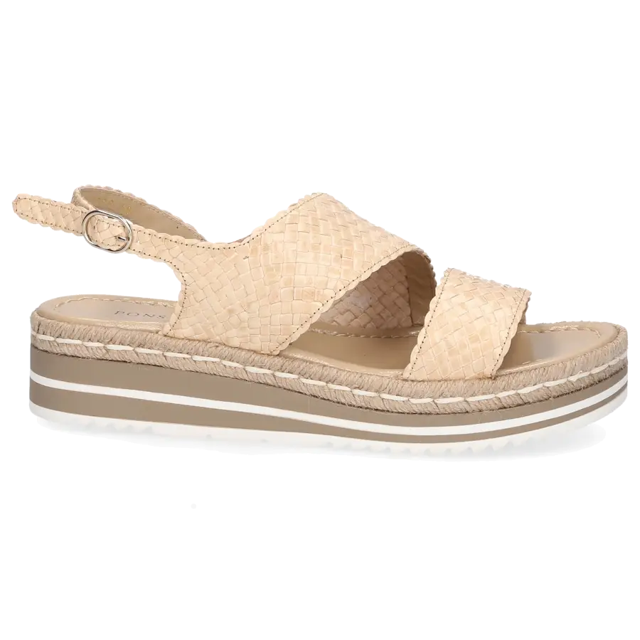 Pons Quintana - Plateausandalen MILAN Kalbsleder - beige