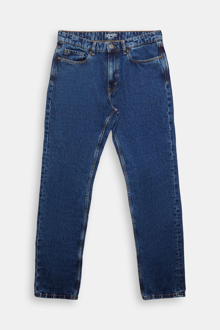 Jeans mit geradem Bein und mittlerer Bundhöhe
