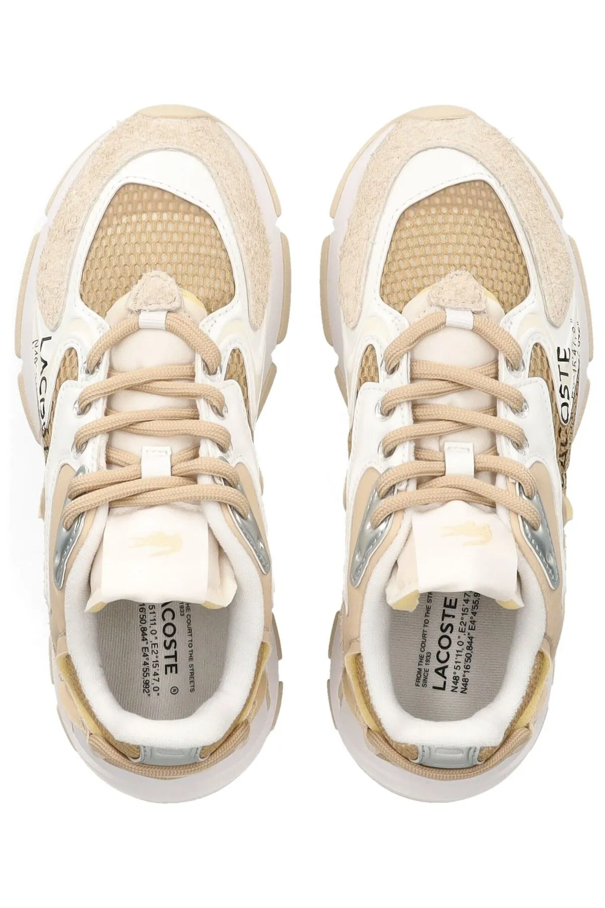 Lacoste  Sneaker - Beige - Flacher Absatz