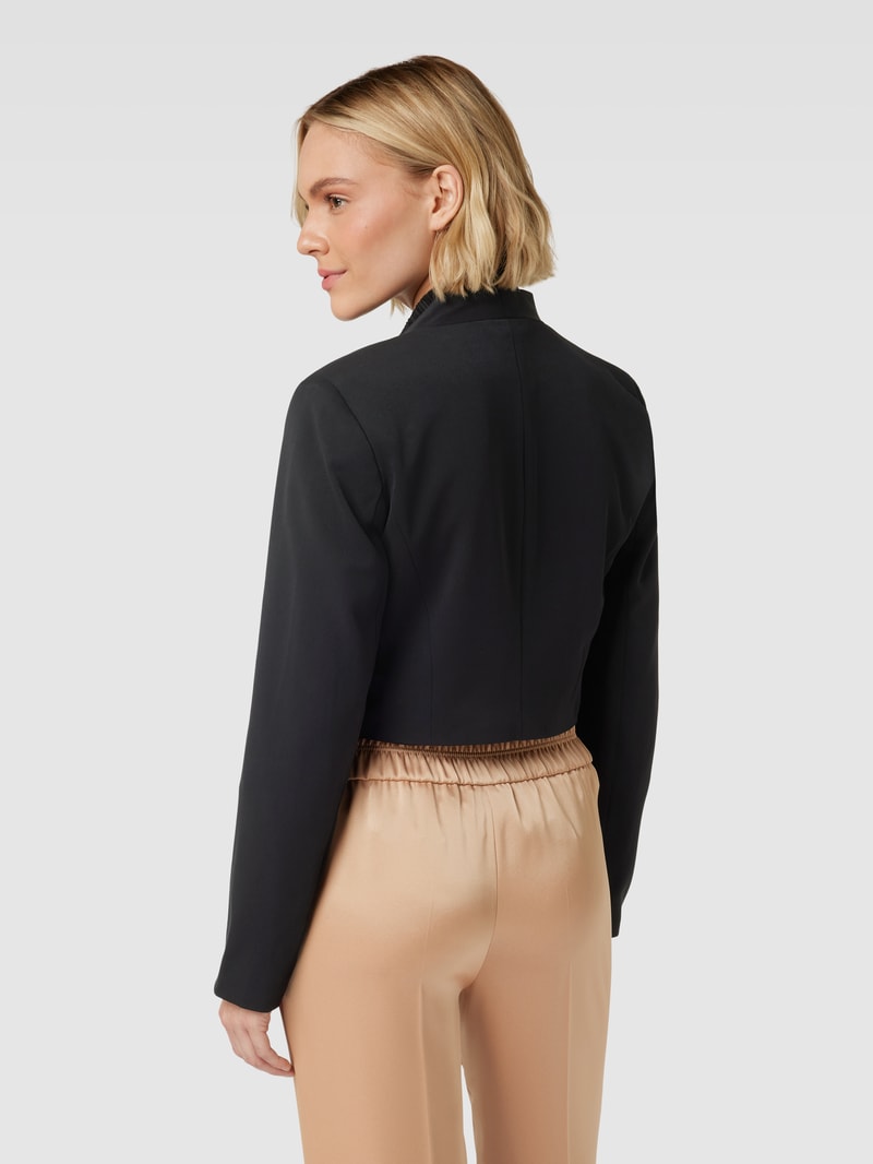 Cropped Blazer mit offener Vorderseite Modell 'HER' in schwarz